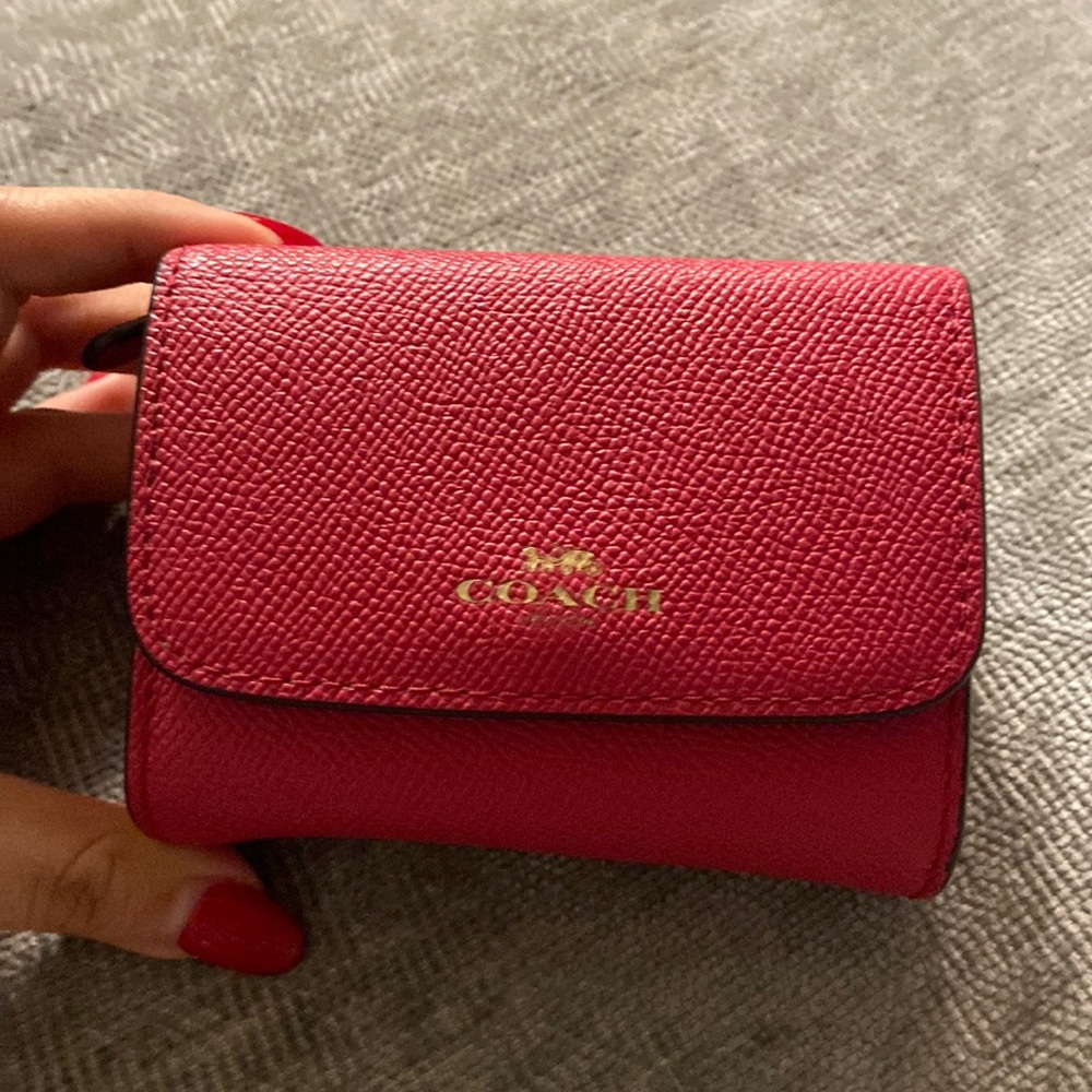 Coach red wallet
